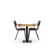 Bourbon Vintage Style Suede Chair With Arms